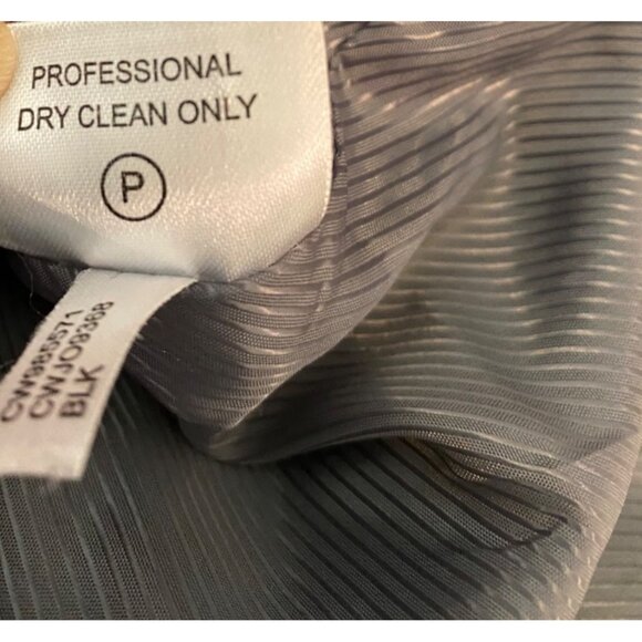 Calvin Klein Womens Black Wool-Blend Cropped Jacket With Knit Cuffs Size 14 - Picture 5 of 10